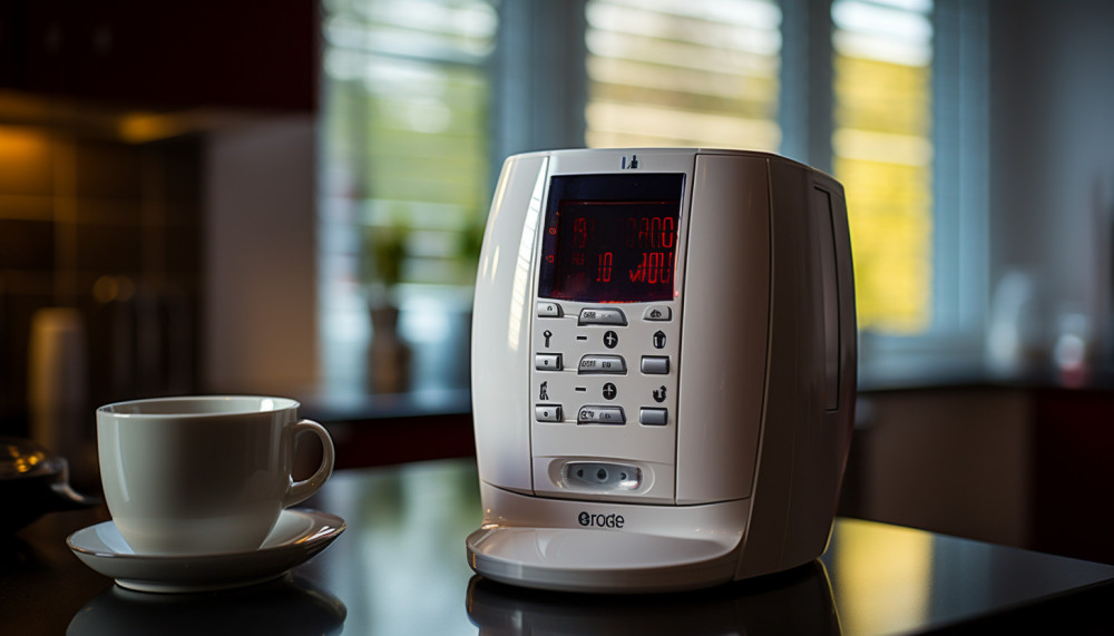 How do inset my home alarm before I leave?