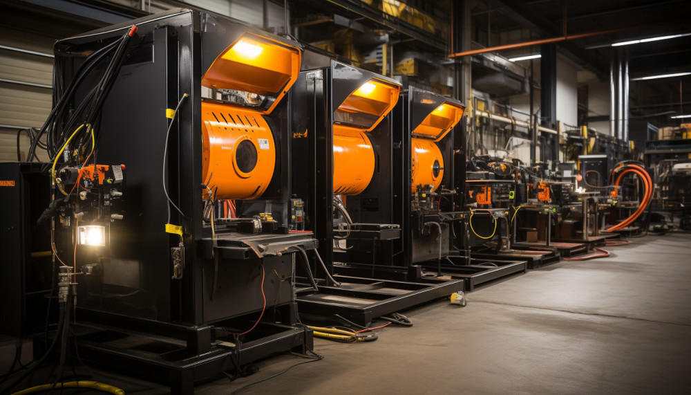 The different welding stations